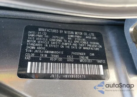 2022 Nissan Rogue Sport S from USA, damaged, VIN JN1BJ1AWXNW680415